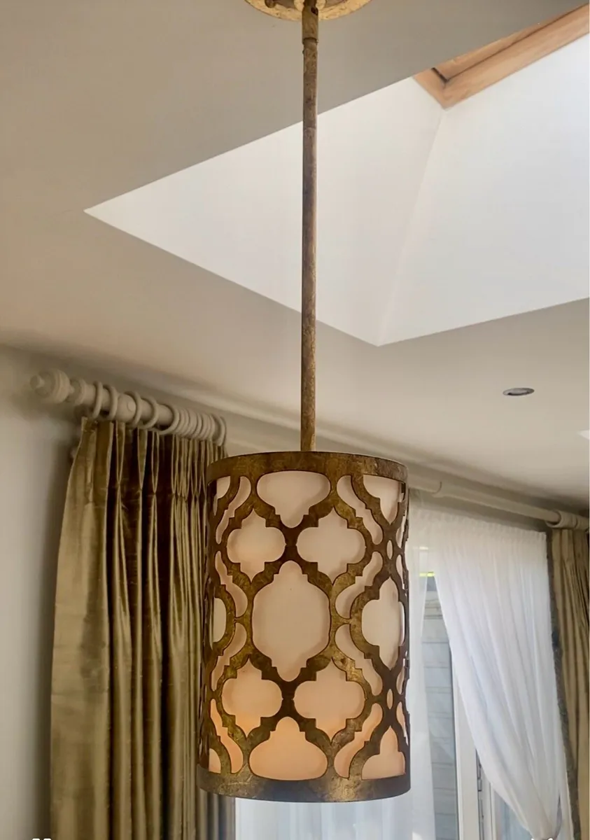 Arabella Gold Pendant lights x2 - Image 2