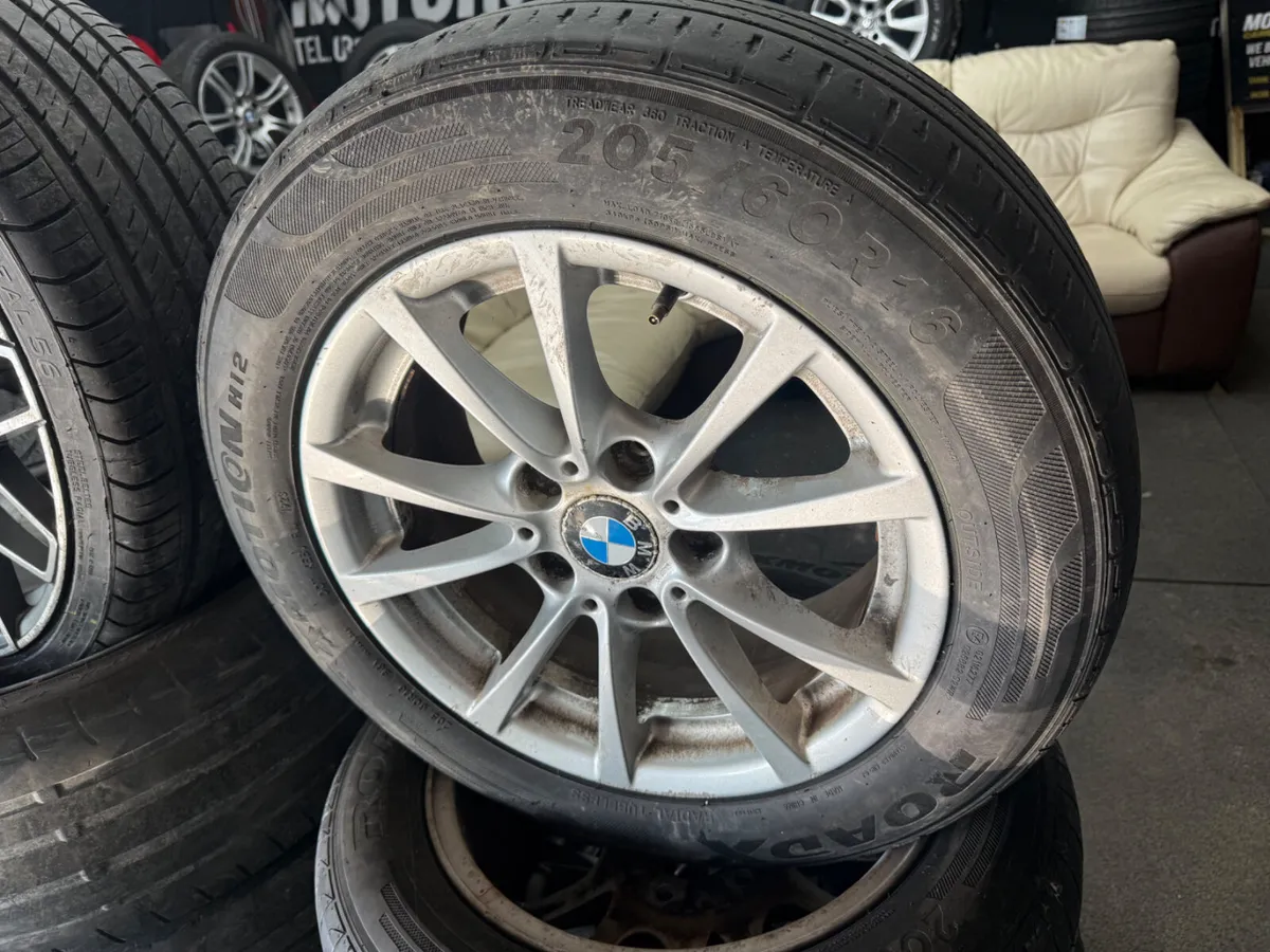 16 INCH BMW 5x120 ALLOYS + TYRES - Image 1