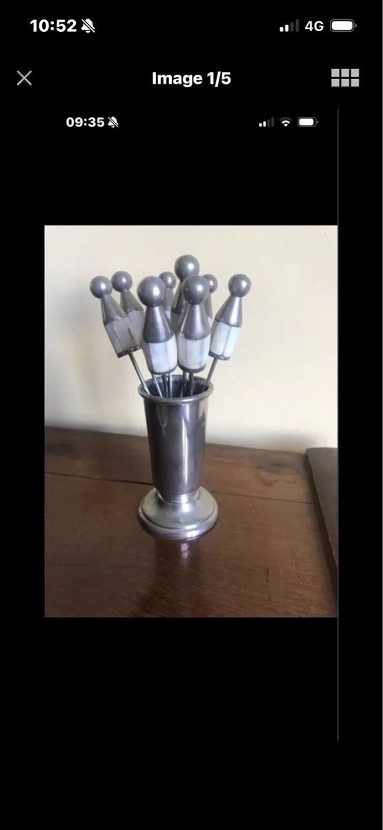 Mother of Pearl Snack Fork Set - Image 1