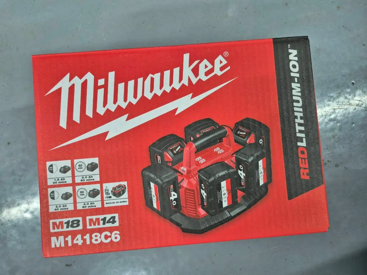 Milwaukee M18 6 Bay Charger - Image 1
