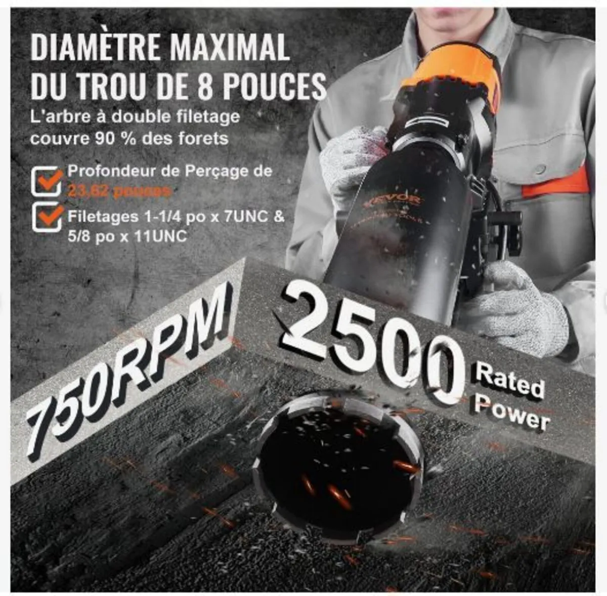 Wet&Dry Diamond Core Drill Machine - Image 4