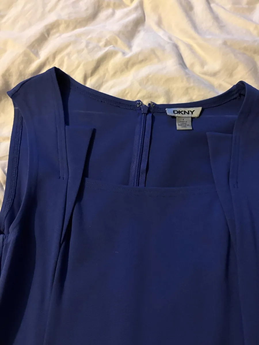 DKNY purple knee length dress - Image 2