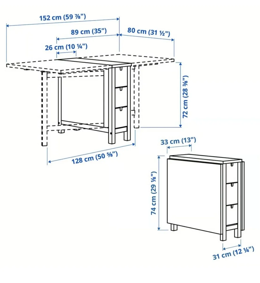 Table and 4x Chairs - Image 2