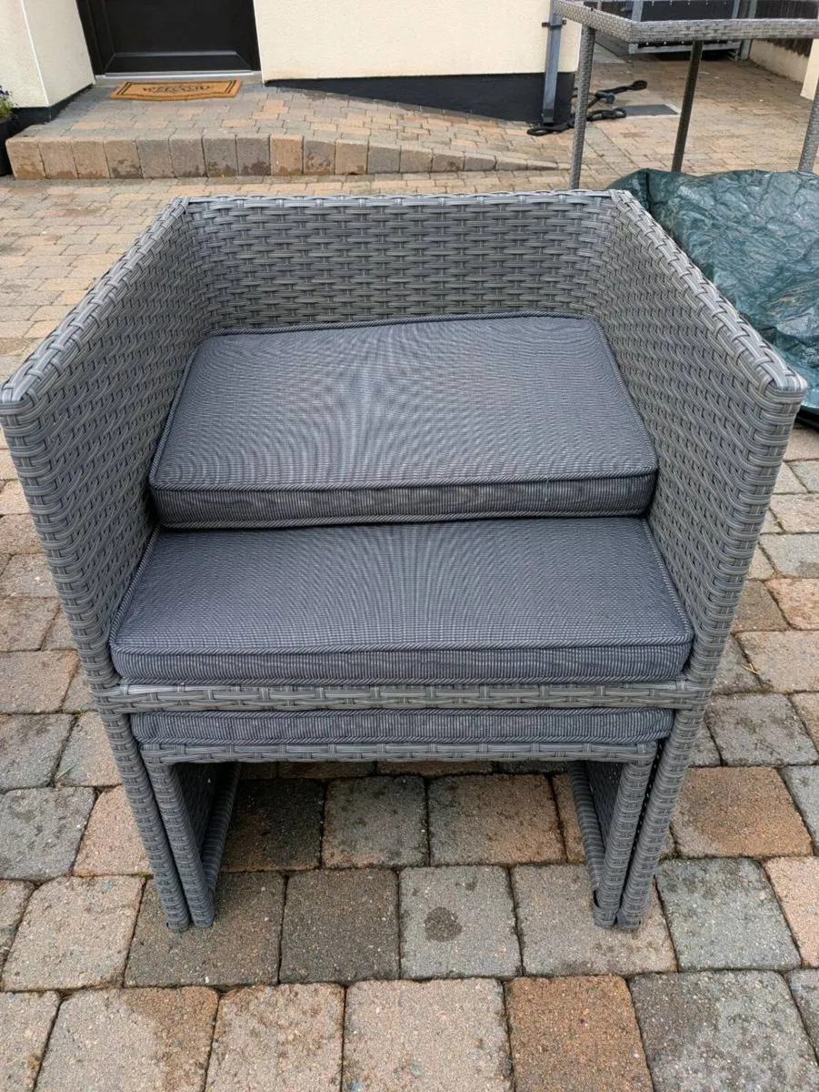 Grade. Furniture - rattan cube - Image 2