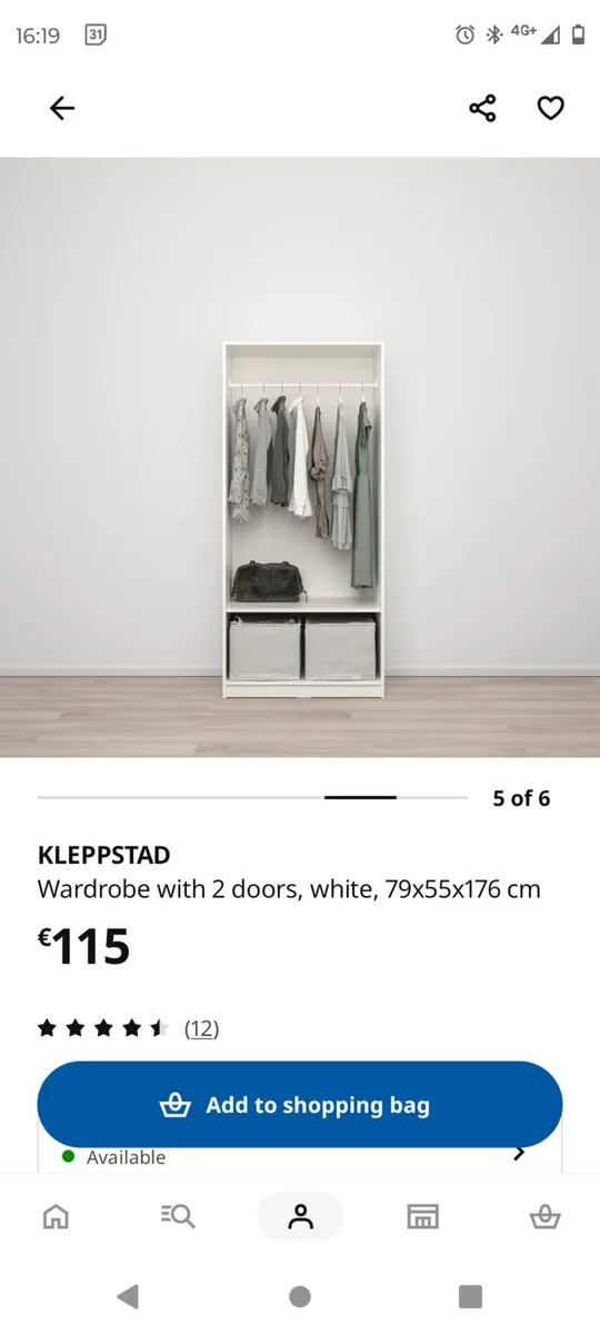 IKEA white wardrobe FREE - Image 2