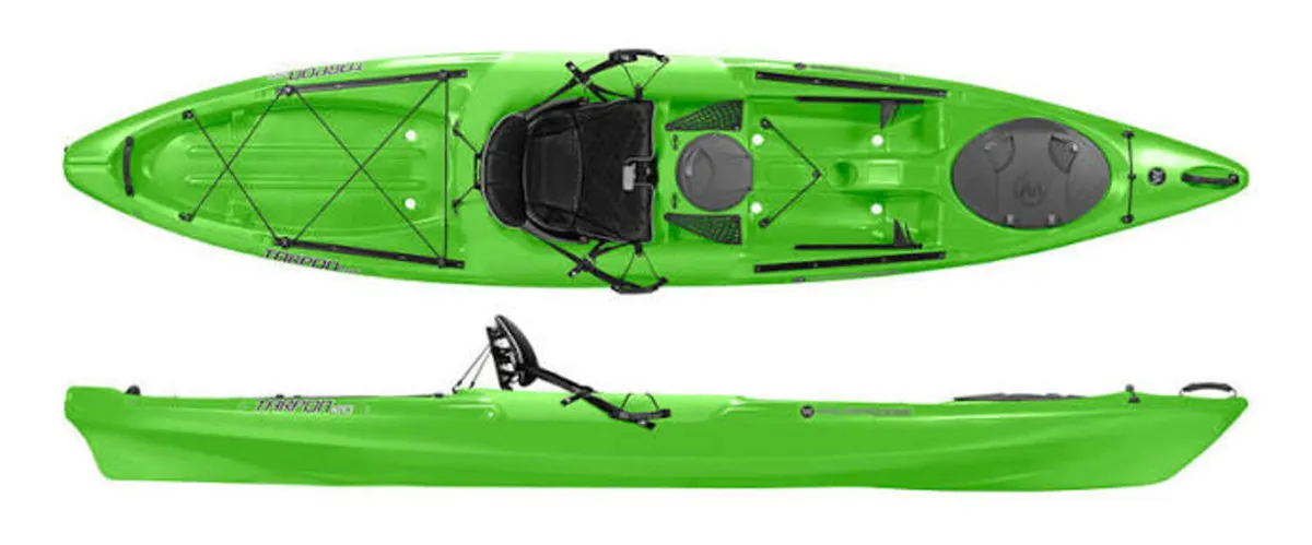 Wilderness systems tarpon E120 green kayak - Image 1