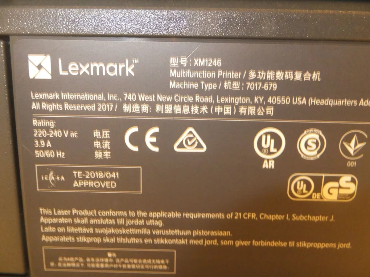 Lexmark XM1246 Multifunction Printer - Image 4