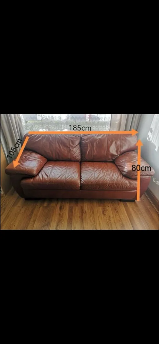 Leather sofa - Image 1