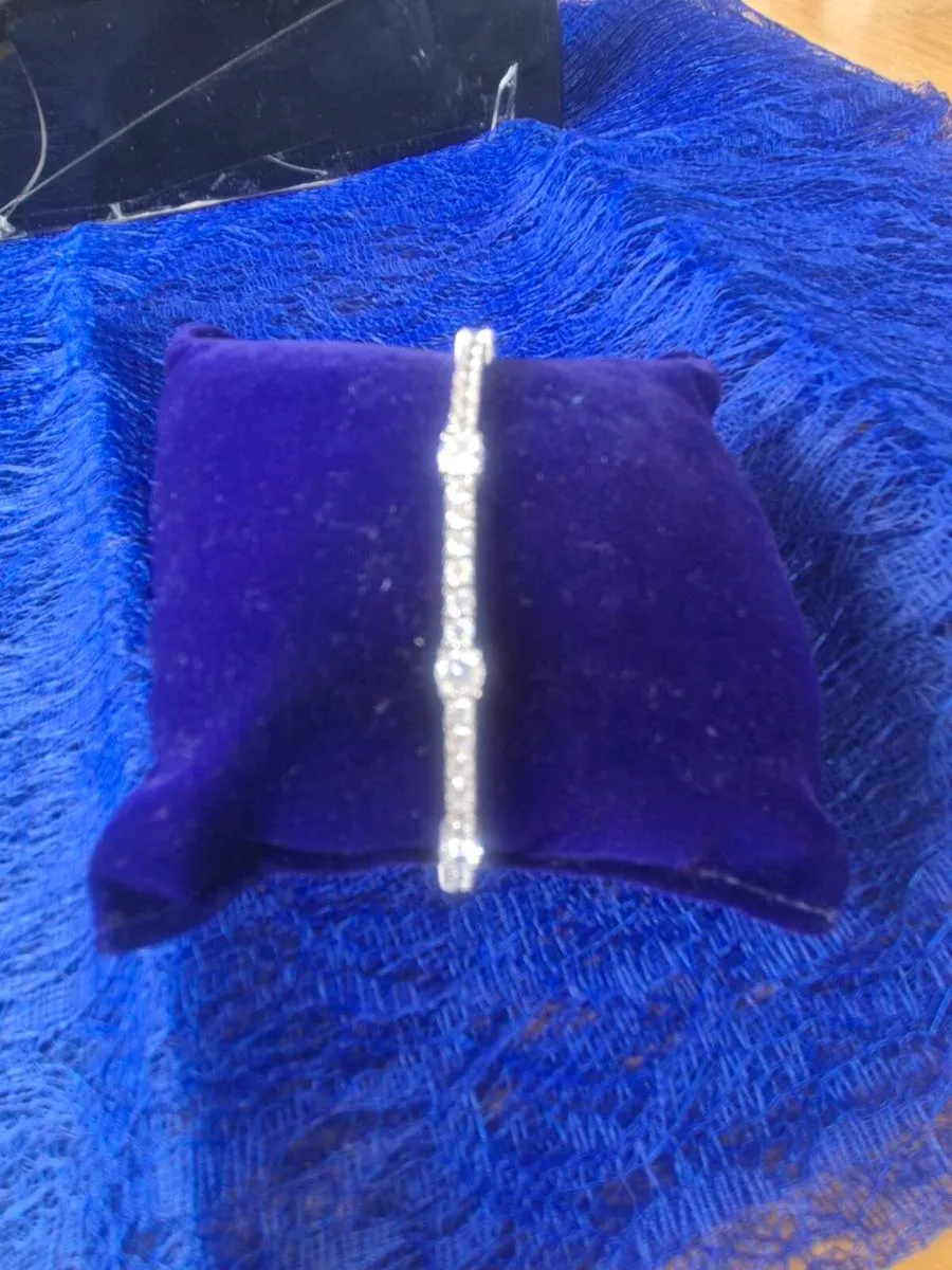 Silver tennis bracelet - Image 2