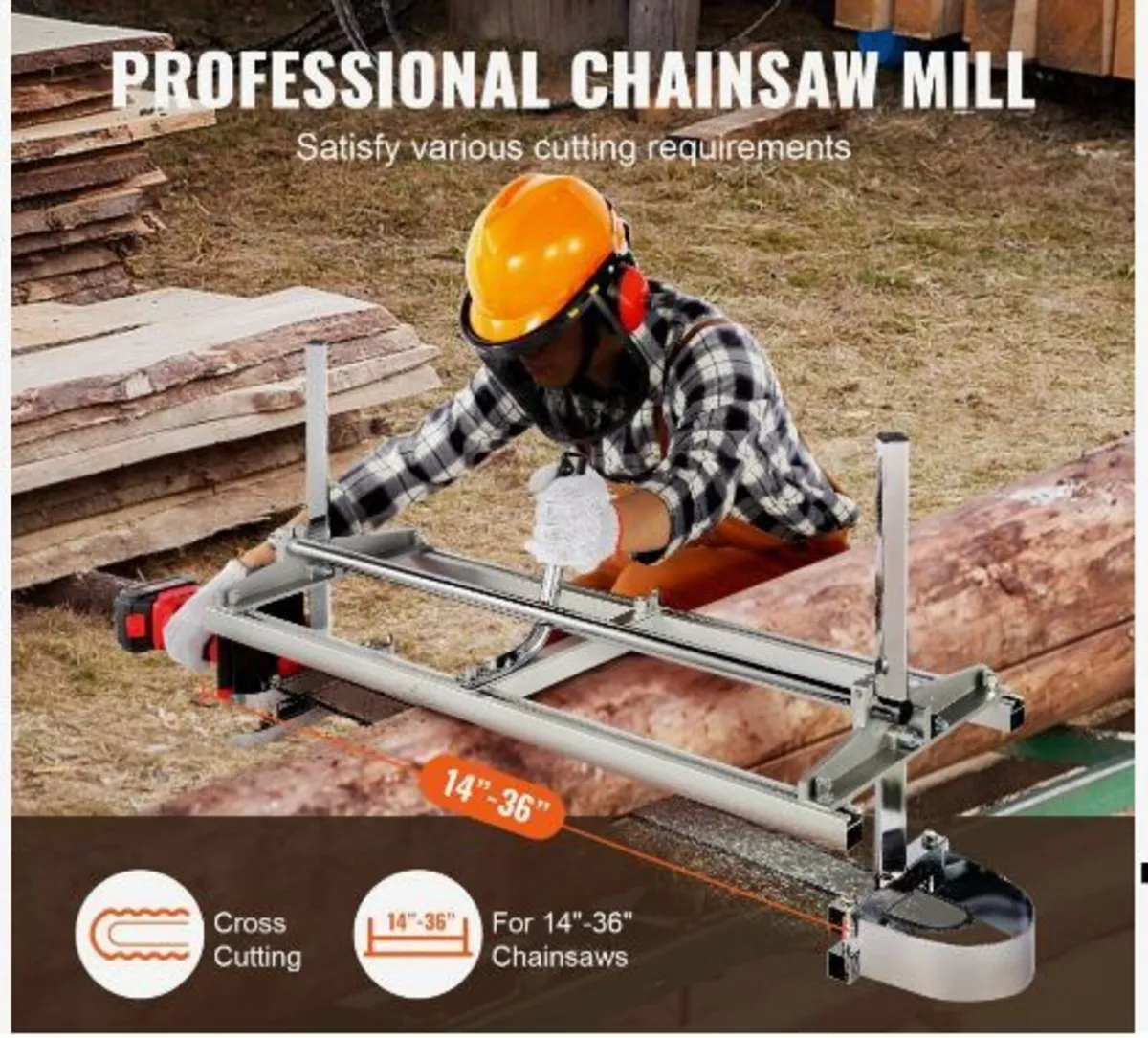 Portable Sawmill 35.6cm-91.4cm Guide Bar - Image 3