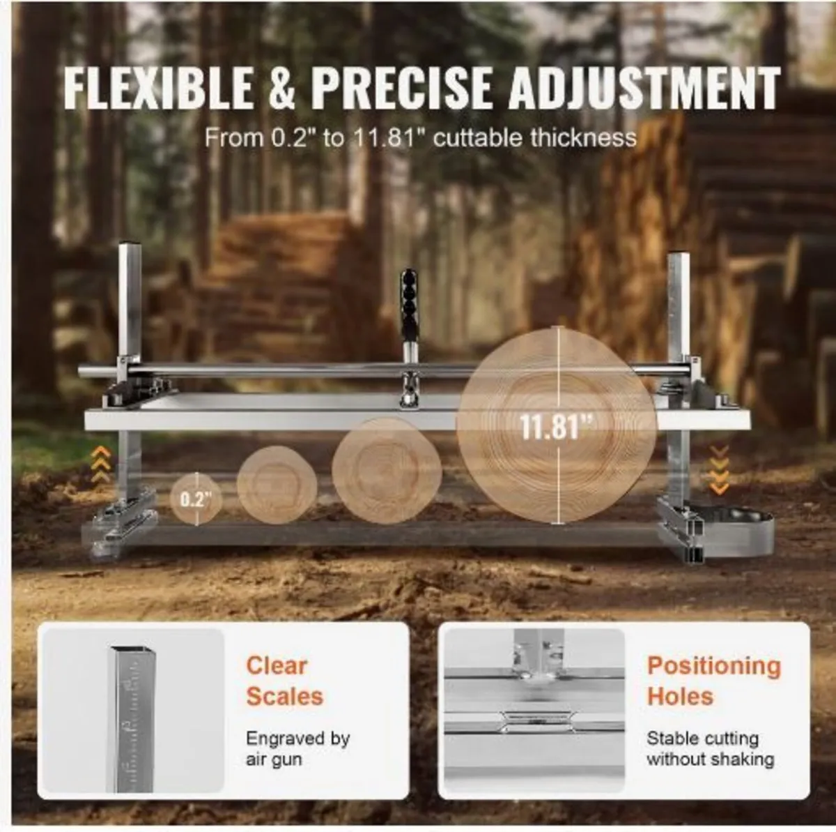 Portable Sawmill 35.6cm-91.4cm Guide Bar - Image 4