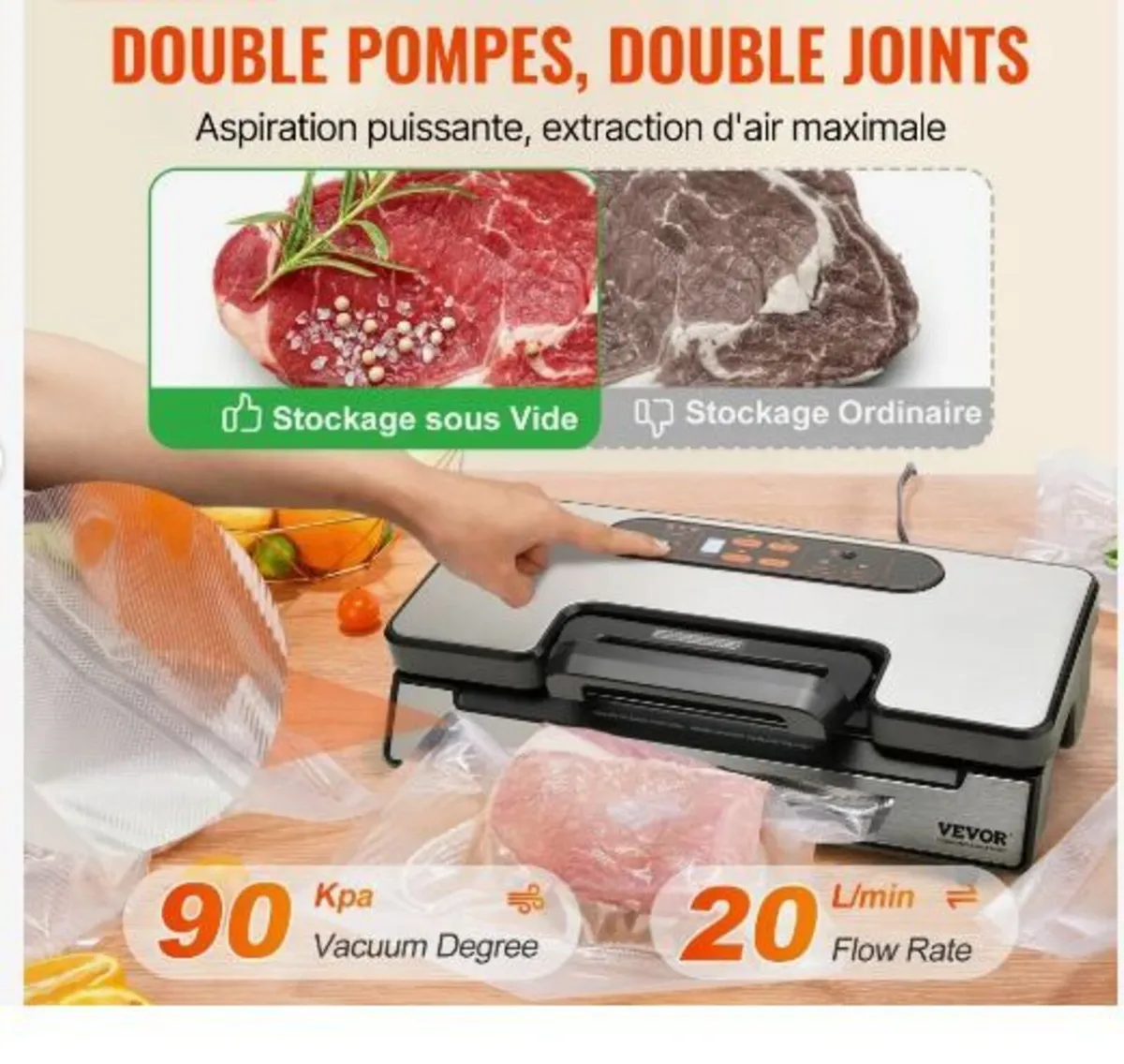 Vacuum Sealer Machine Food Preservation - Image 2