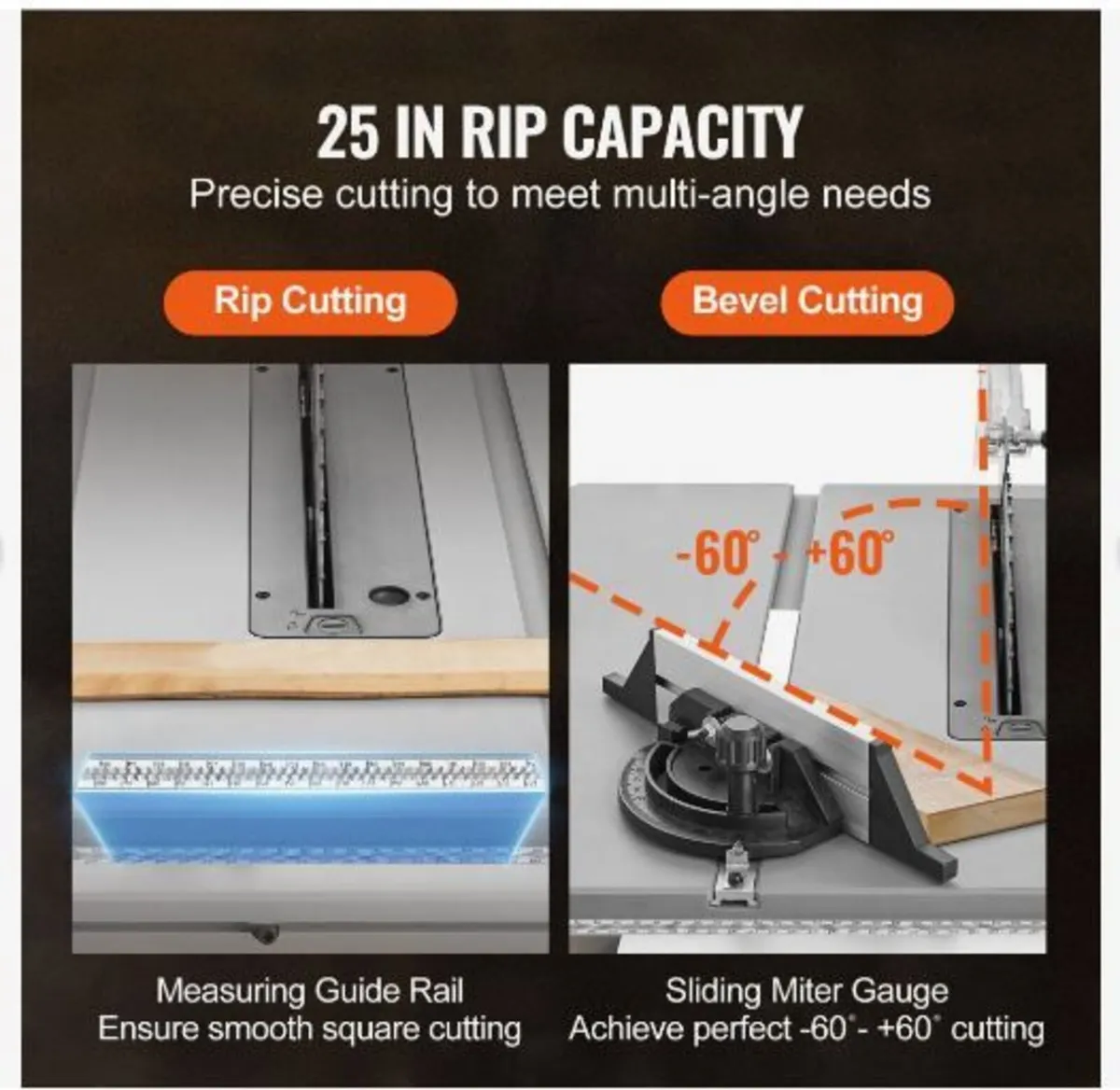 1800 W Table Saw Electric Cutting Machine, - Image 2