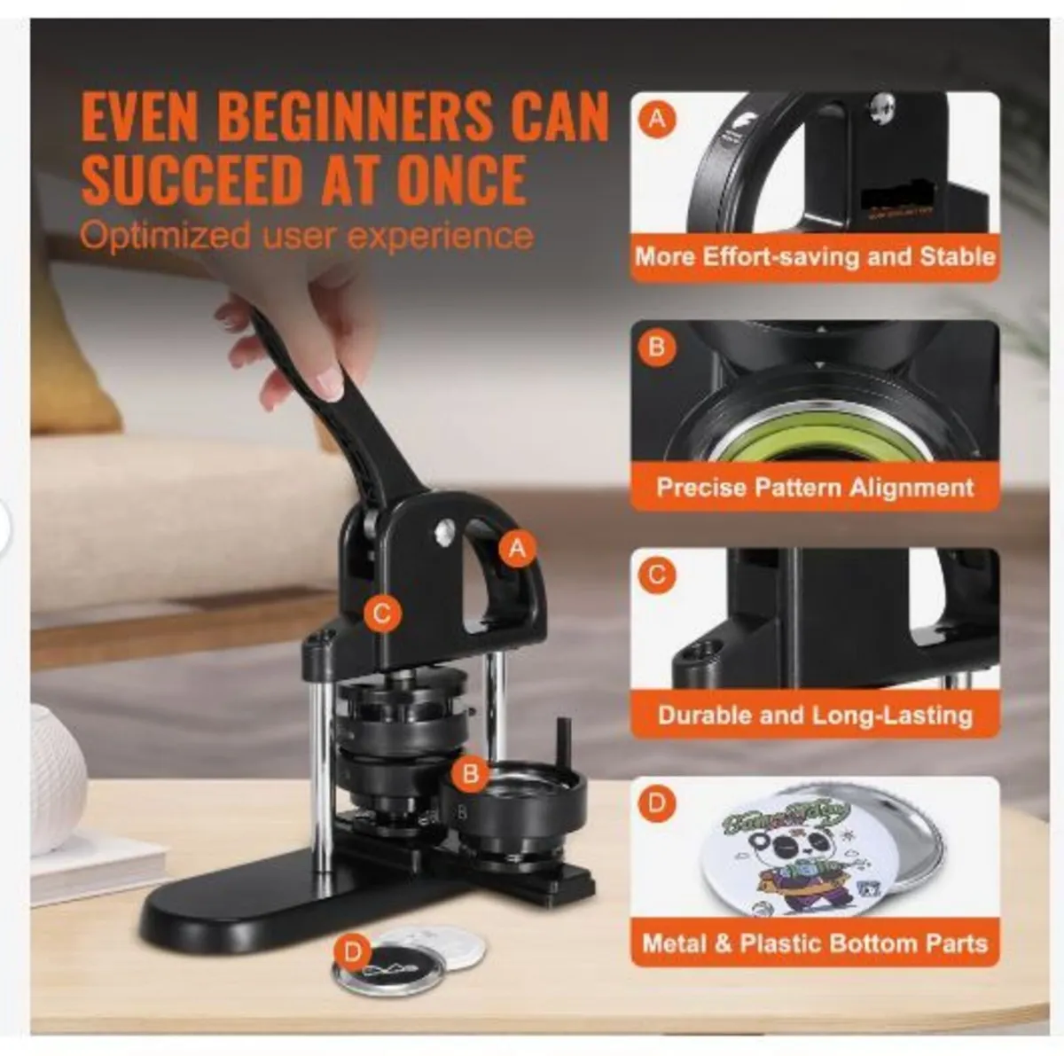 Button Maker Machine, 1/1.25/2.28 - Image 3