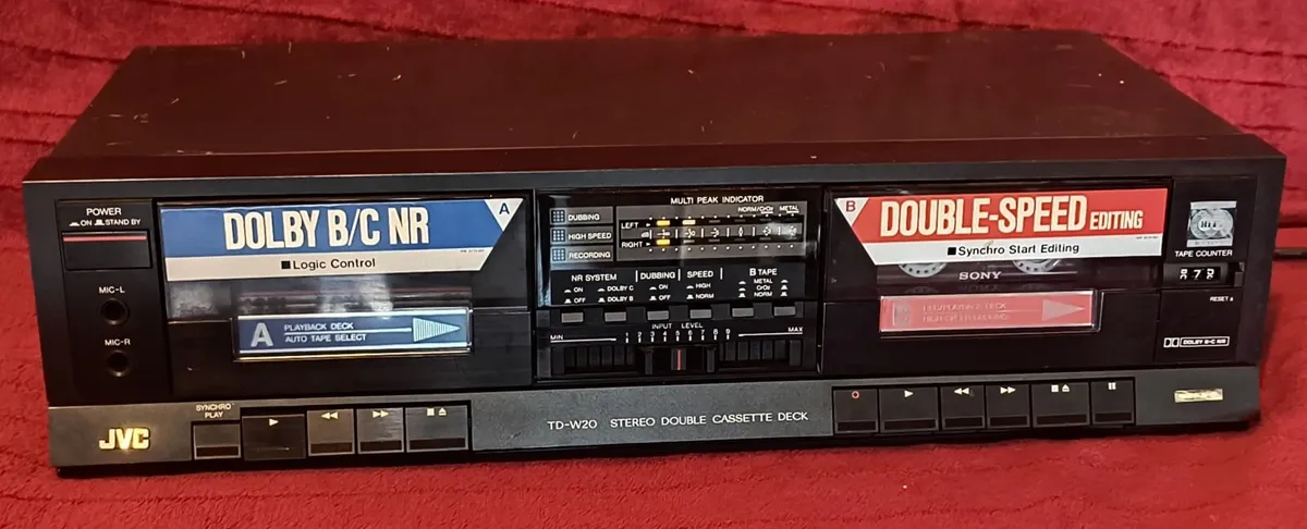 Double cassette tape recorder JVC TD-W20.  Type: S - Image 1