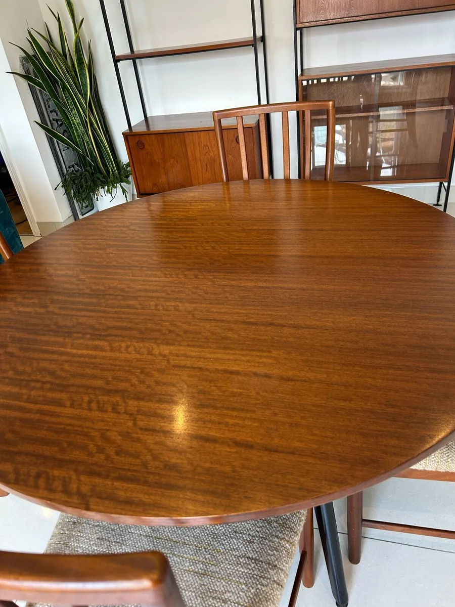 G Plan teak mid century dining table set - Image 4