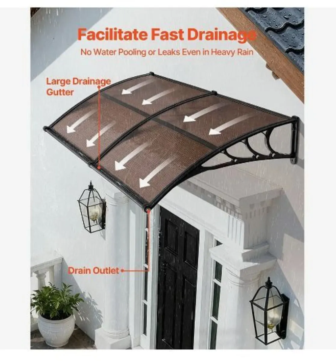 Awnings for Door Entrance, 38 x 78 in - Image 4