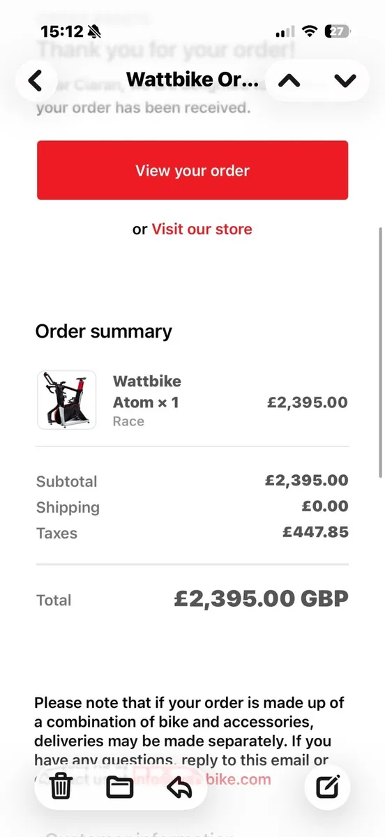 Wattbike Atom - Image 1