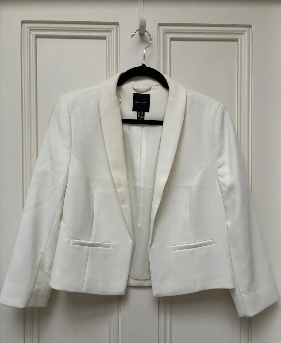 New Look White Blazer: Size 10  Never worn - Image 1