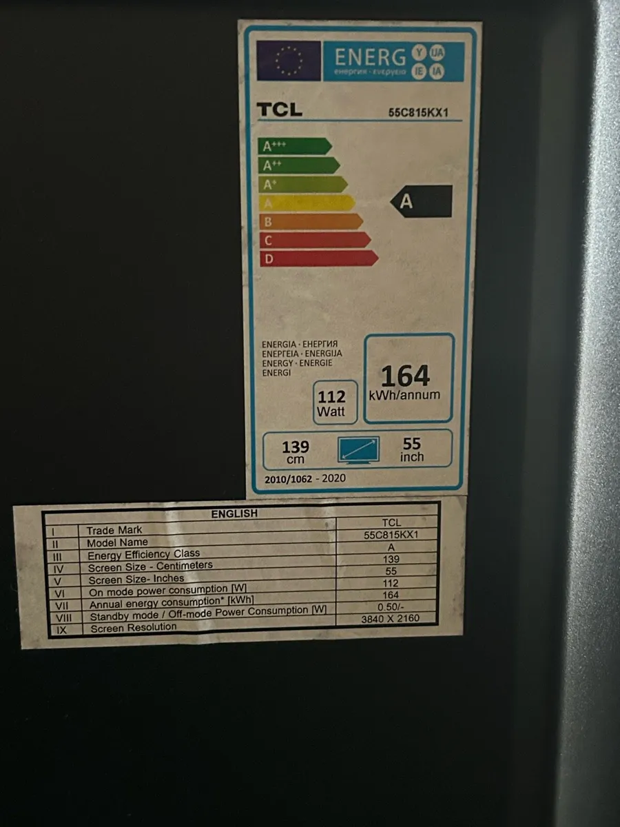 55” smart TV for sale - Image 2