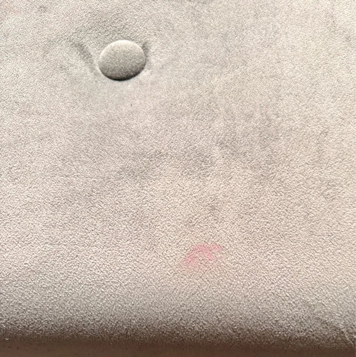 Grey velvet bench - Image 3
