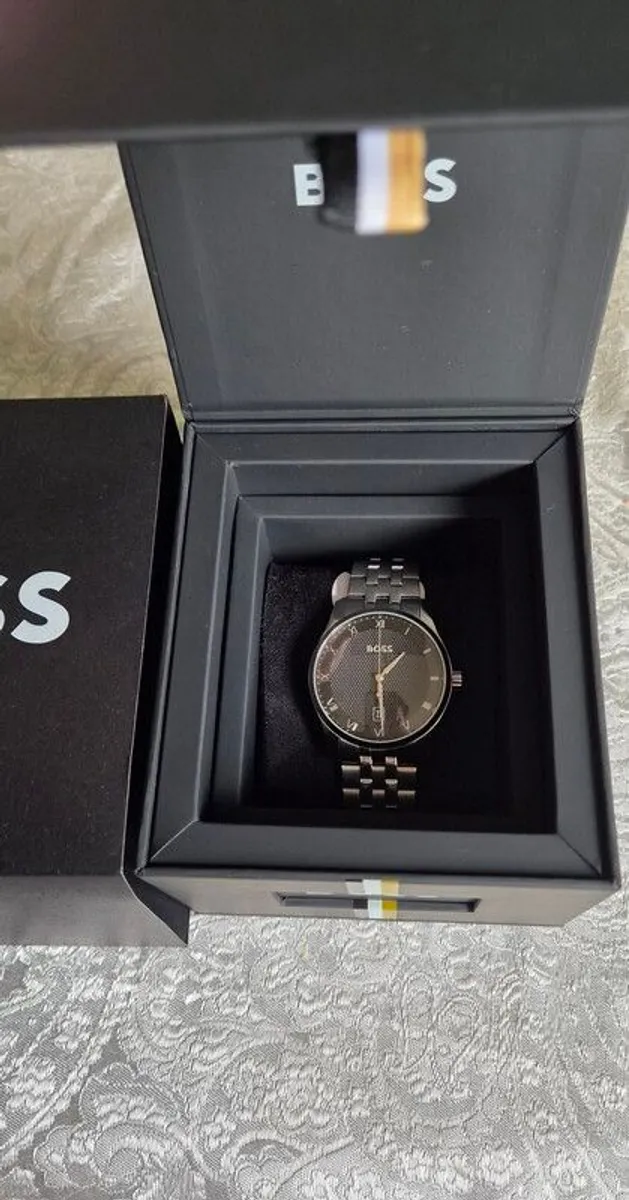 Boss Mens Principle Black Dial Watch, Silver - Maynooth - Image 3