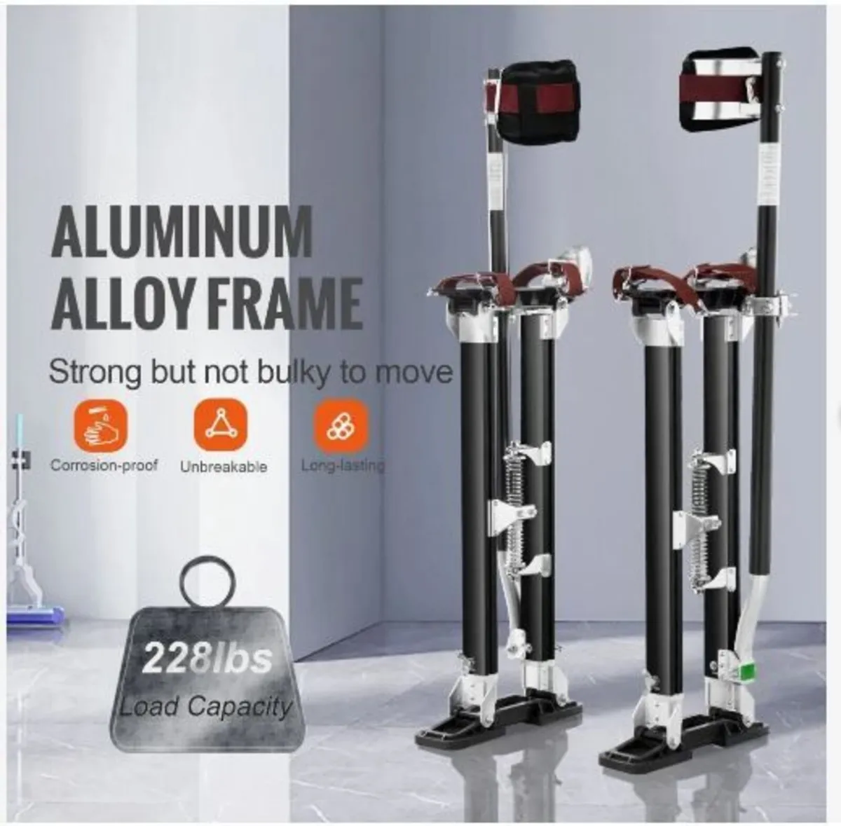 Drywall Stilts Aluminum Tool Stilts 61 cm-102 cm - Image 4