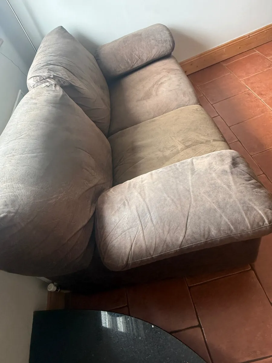 Suede 2 Seater Couch - Image 2
