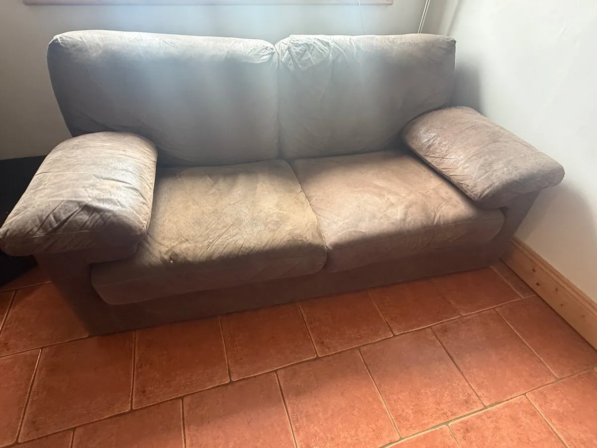 Suede 2 Seater Couch - Image 1