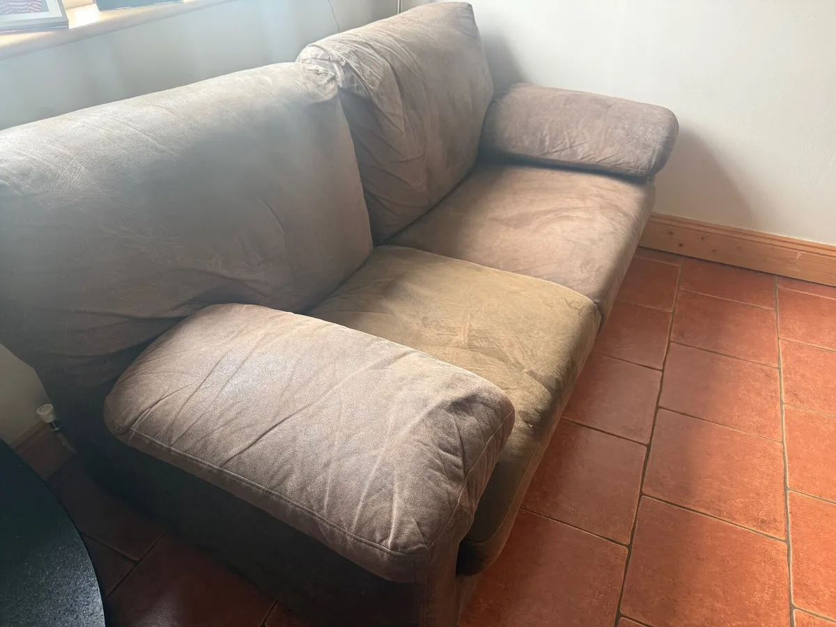 Suede 2 Seater Couch - Image 3