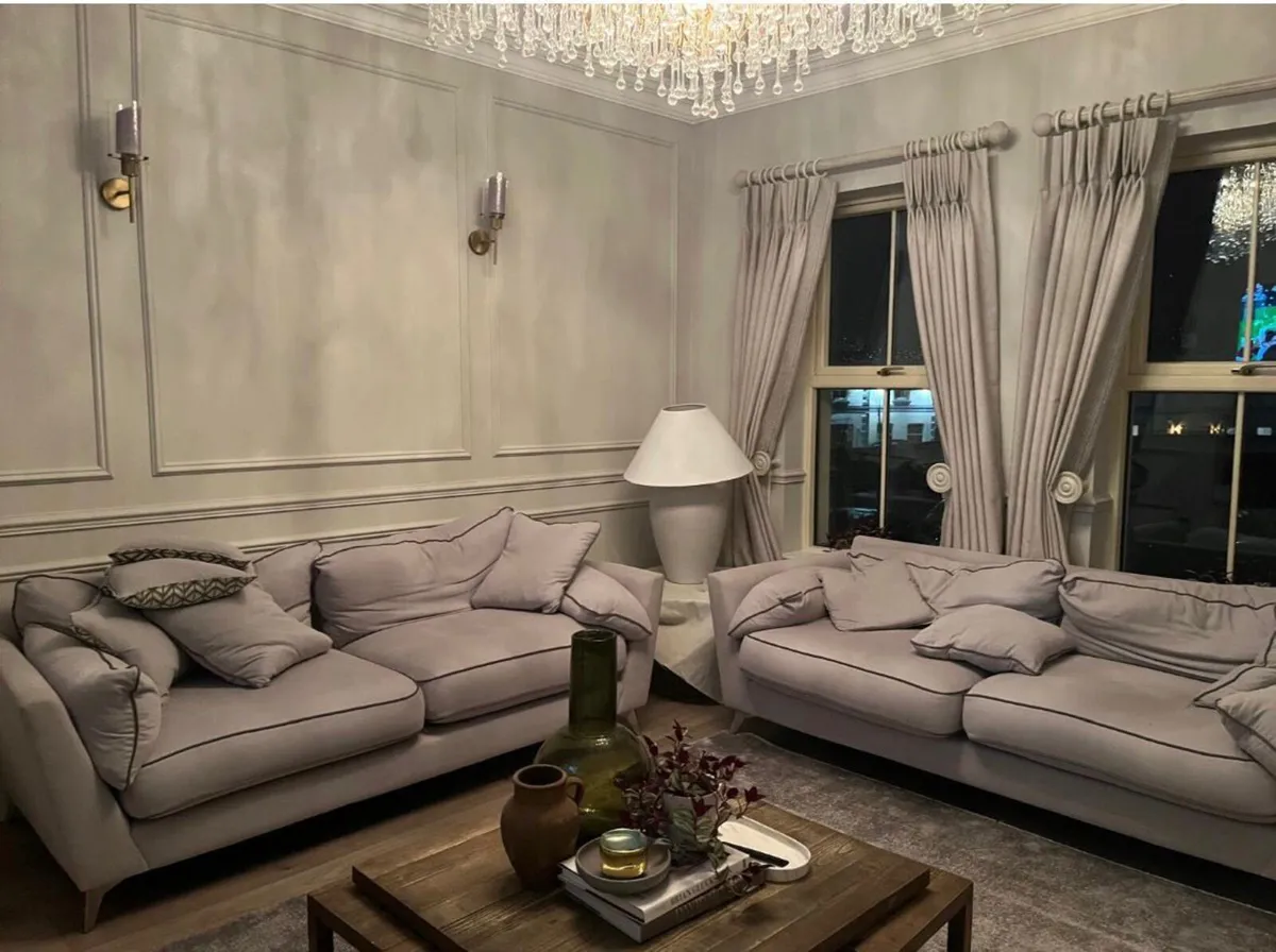 2 x 3 seater couches for sale. €300 - Image 1