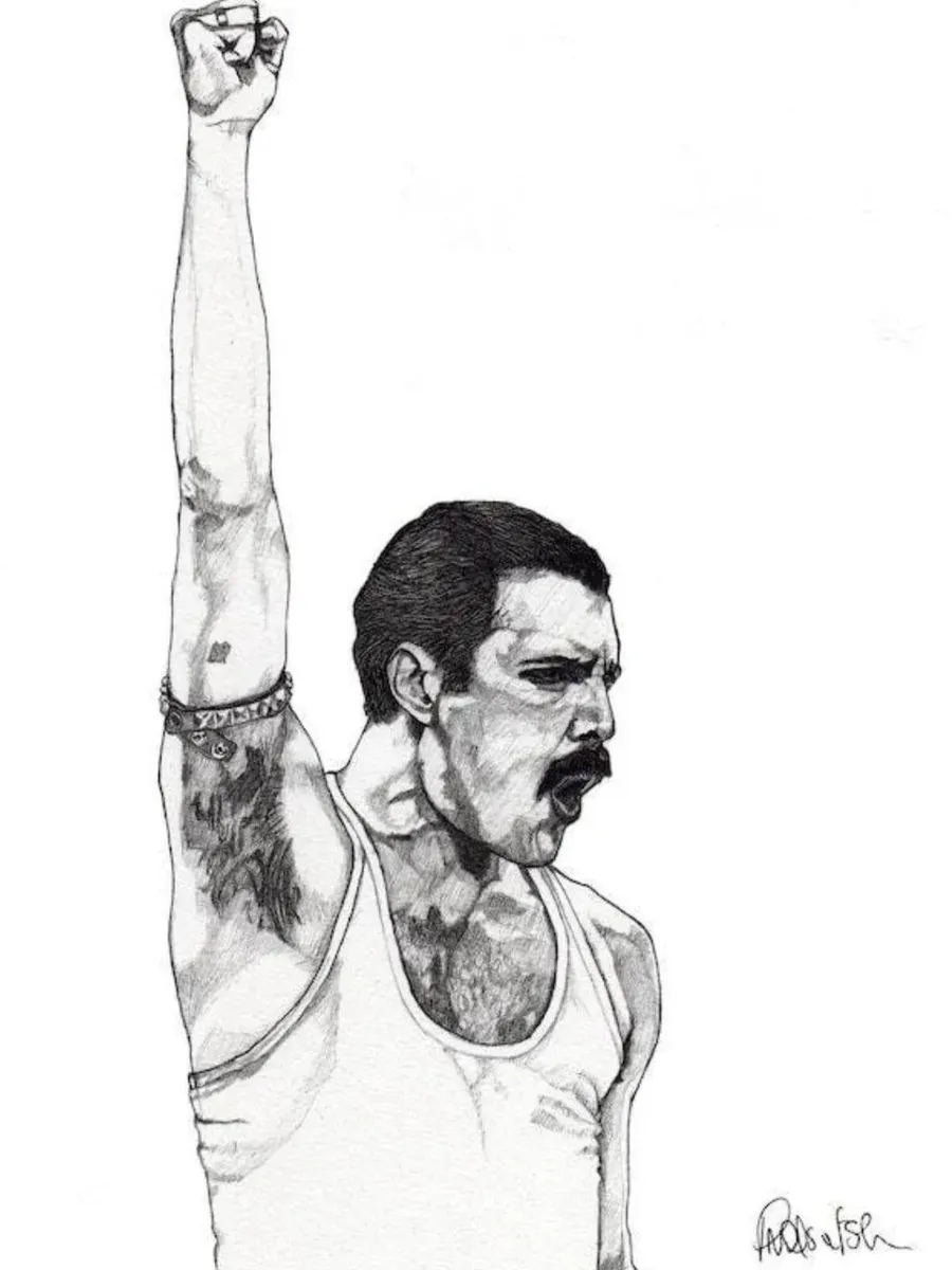 Freddie Mercury Fine Art Print