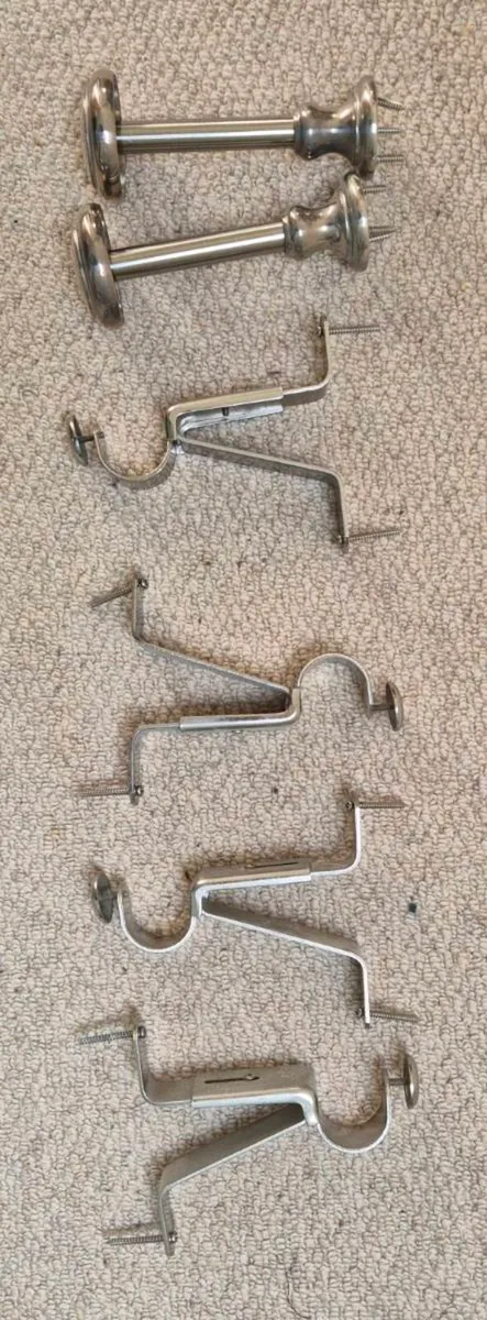 Curtain poles and hold backs - Image 2