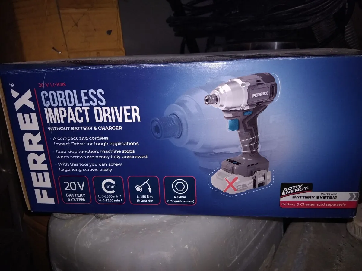 Ferrex angle grinder, impact driver and mouse sand - Image 3