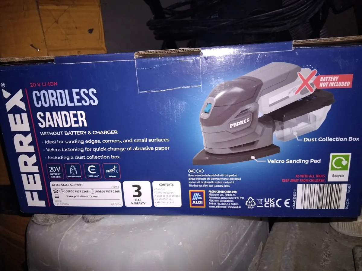 Ferrex angle grinder, impact driver and mouse sand - Image 2