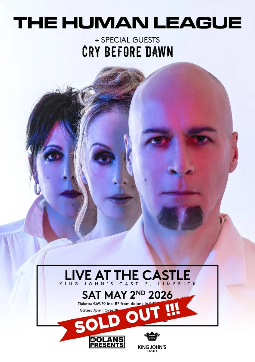2 x Human League Tickets Limerick Sat 2-5-26 - Image 1