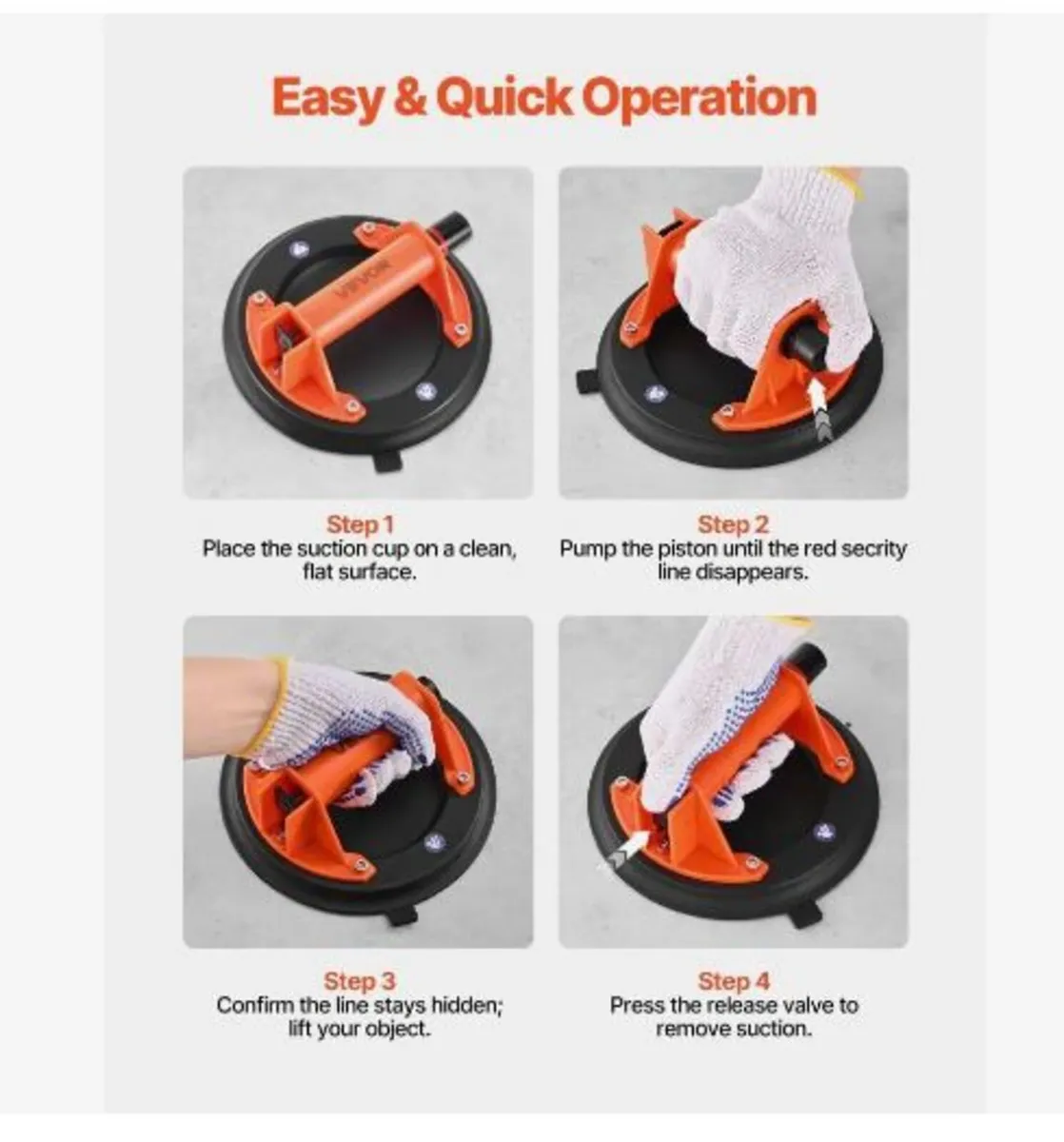 Vacuum Suction Cup, 203 mm Vacuum Glass - Image 3