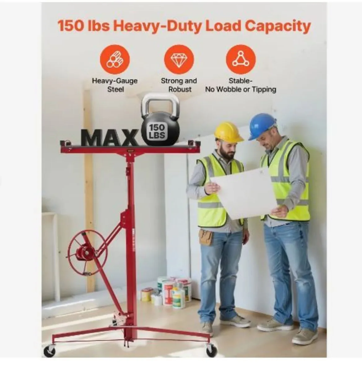 Drywall Lift, Heavy-Duty 68 kg - Image 2
