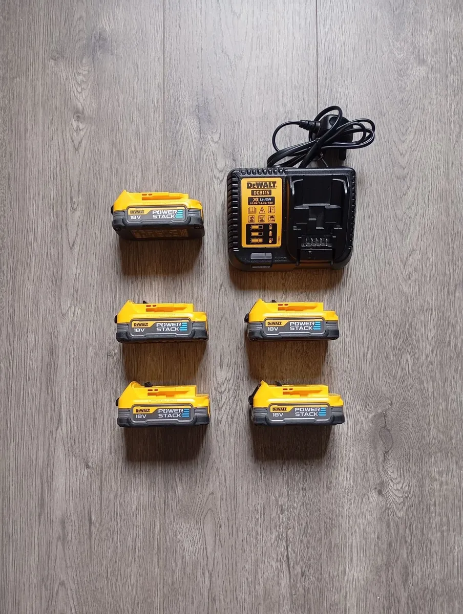 DeWalt Powerstack Batteries and Charger (New)