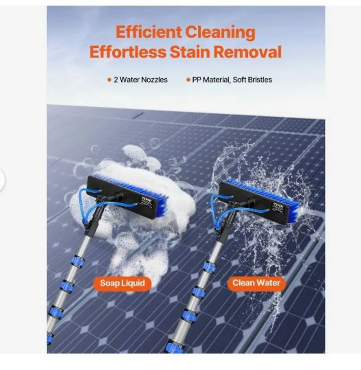 Water Fed Pole Kit, 7.3m Solar Panel Cleaning - Image 3