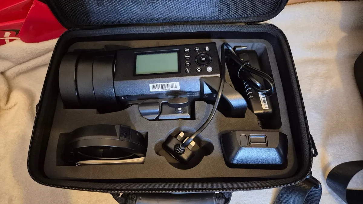 Godox AD400 Pro Flash Studio Lights x2 in cases - Image 1