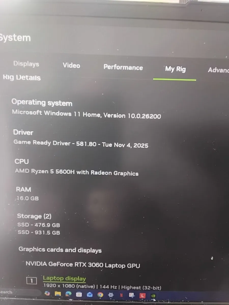 Lenovo Legion Gaming Laptop 17" rtx 3060 - Image 1