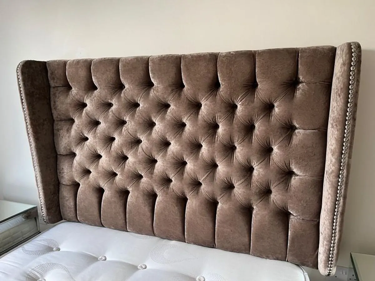King Size Divan Bed & Matching Head Board - Image 3