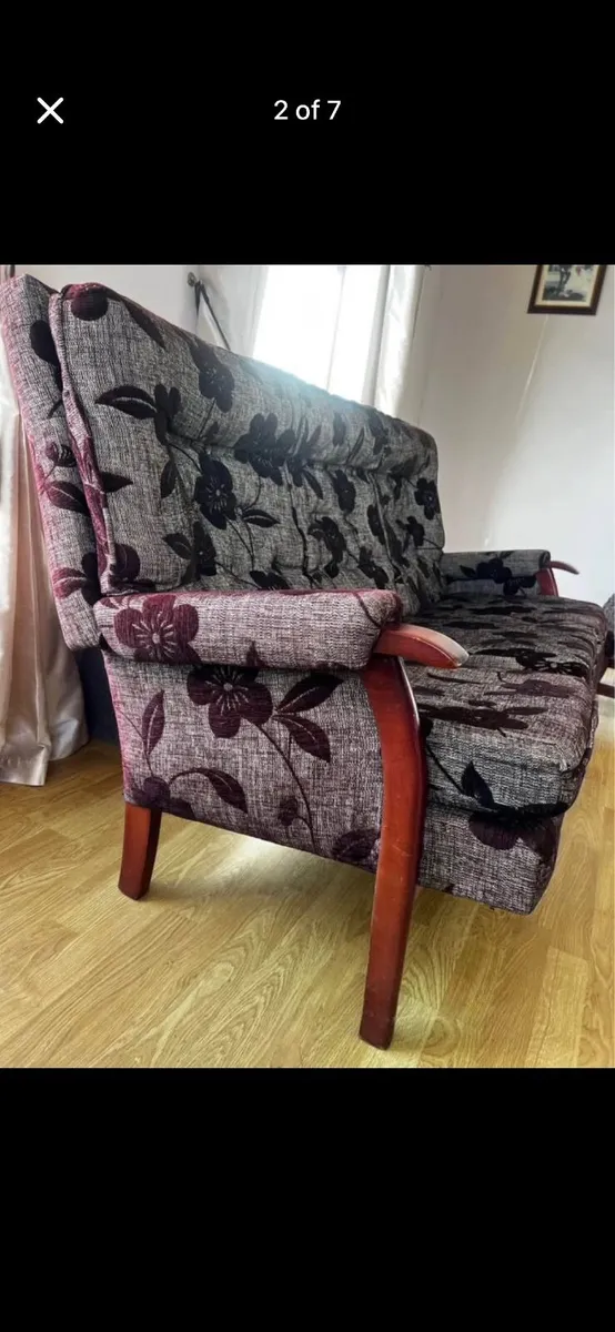 Couch and Armchairs: Living Room Furniture - Image 2