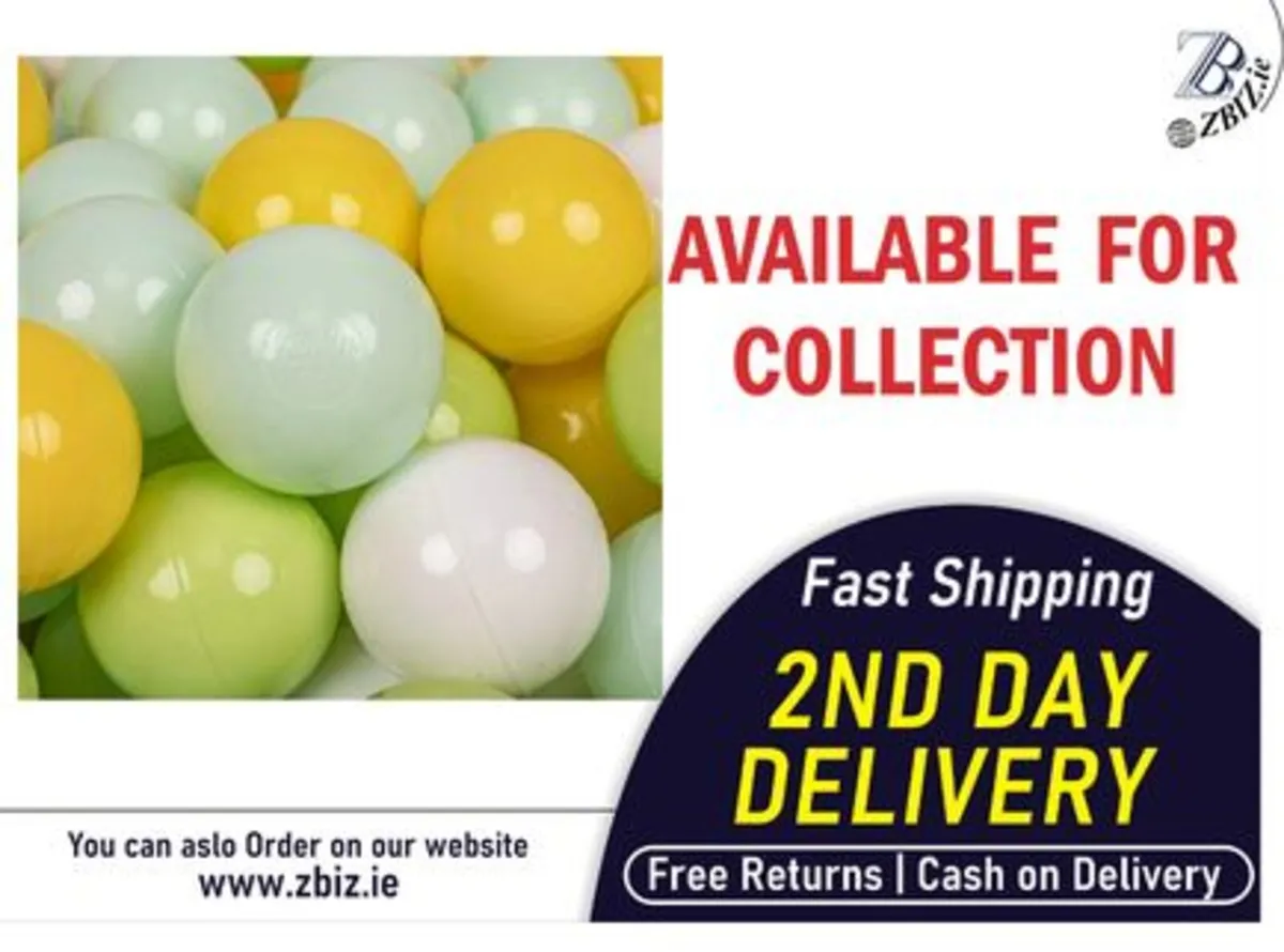 300pcs Ball Pit Balls 7cm Plastic Play Balls - Image 1