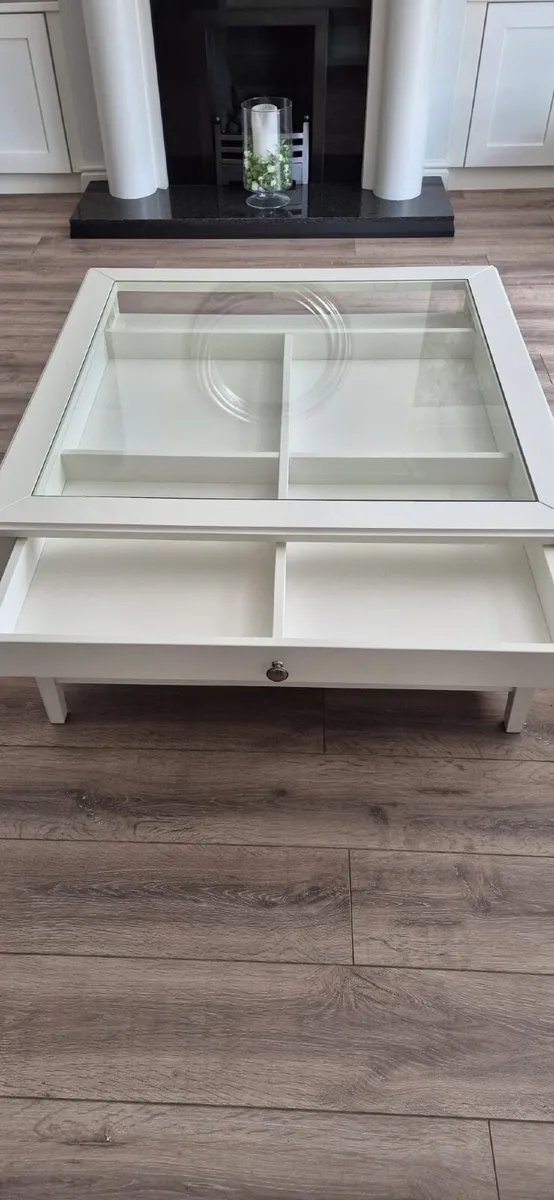 Glass coffee table White - Image 1