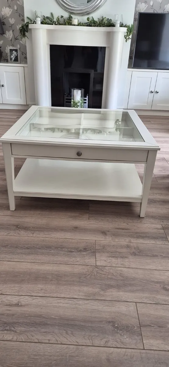 Glass coffee table White - Image 3