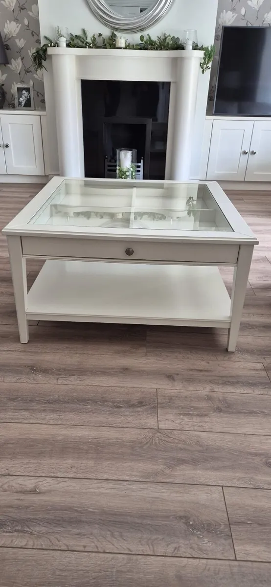 Glass coffee table White - Image 4