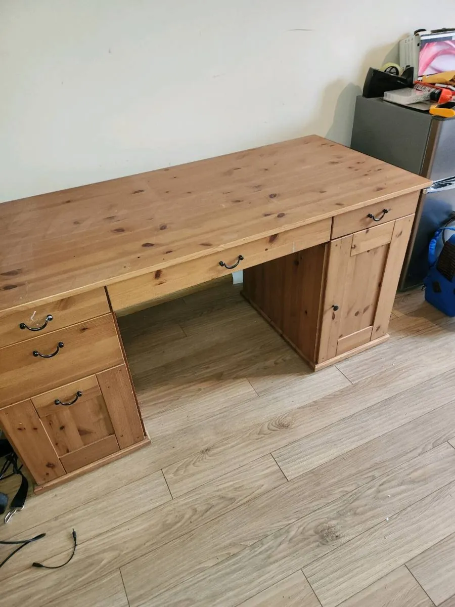 Heavy Solid Large Desk BARGAIN - Image 1