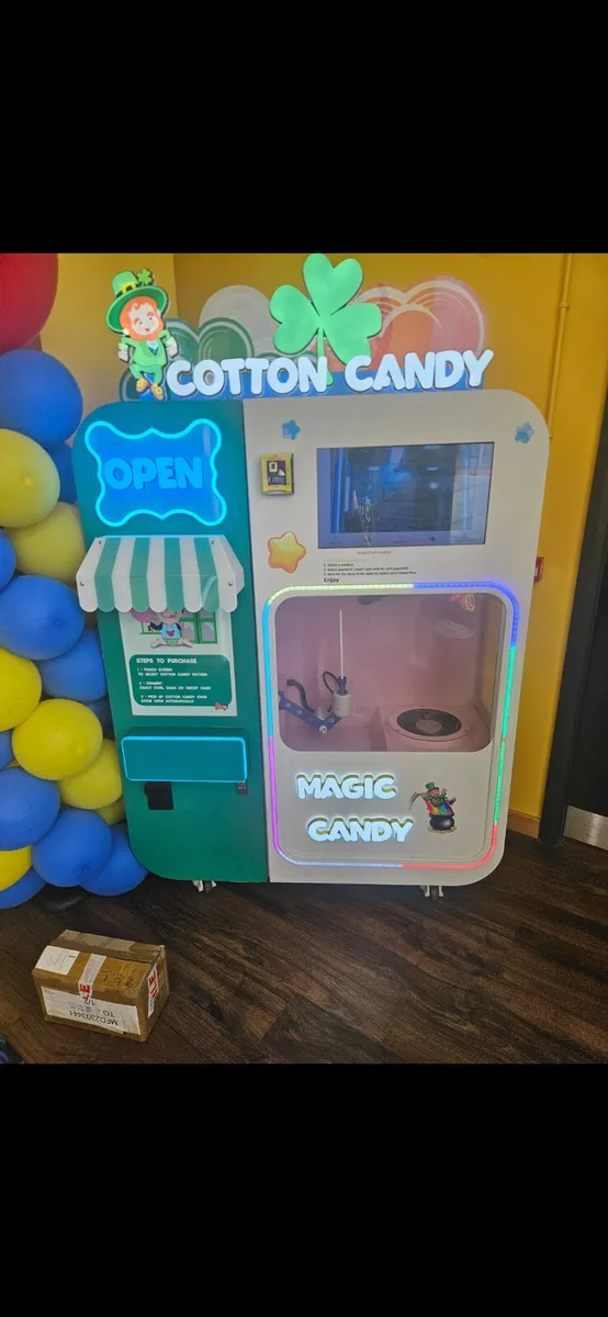 Cotton candy vending machine
